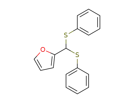 Molecular Structure of 71778-41-1 (2-[bis(phenylthio)methyl]furan)
