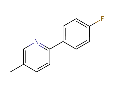 Molecular Structure of 85237-65-6 (2-(4-FLUOROPHENYL)-5-METHYLPYRIDINE)