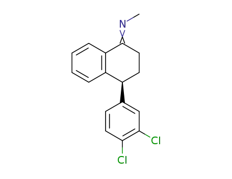 Molecular Structure of 312620-93-2 ((S)-N-(4-(3,4-dichlorophenyl)-3,4-dihydronaphthalen-1(2H)-ylidene)methanamine)