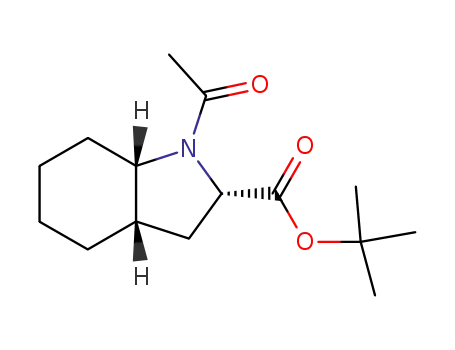 Molecular Structure of 116795-46-1 ((2S,3aS,7aS)-1-Acetyl-octahydro-indole-2-carboxylic acid tert-butyl ester)