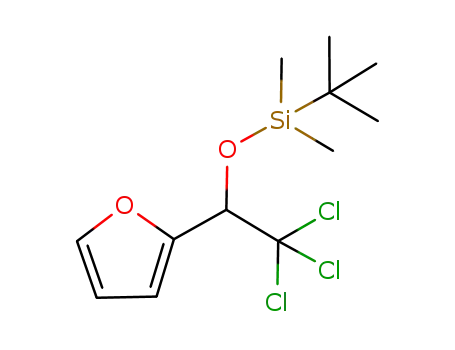 Molecular Structure of 1027382-27-9 (tert-butyldimethyl(2,2,2-trichloro-1-furan-2-ylethoxy)silane)