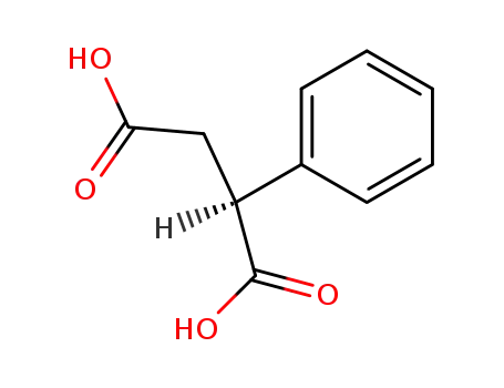 Molecular Structure of 4036-30-0 ((S)-(+)-Phenylsuccinic acid)