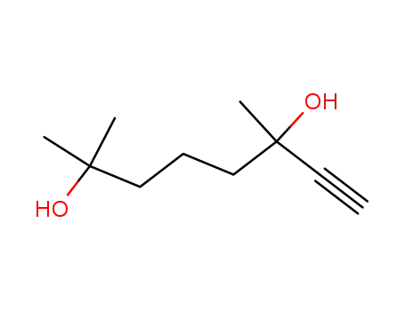 Molecular Structure of 29210-76-2 (2,6-dimethyloct-7-yne-2,6-diol)