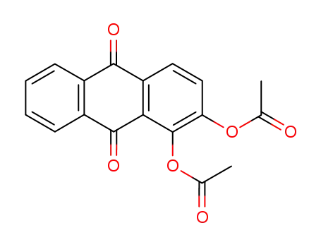 Molecular Structure of 1629-51-2 (1,2-Diacetoxy-9,10-anthraquinone)
