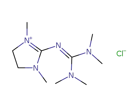 Molecular Structure of 202282-59-5 (1H-Imidazolium,2-[[bis(dimethylamino)methylene]amino]-4,5-dihydro-1,3-dimethyl-,chloride)
