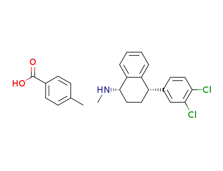 Molecular Structure of 928057-24-3 (sertraline 4-methylbenzoate)