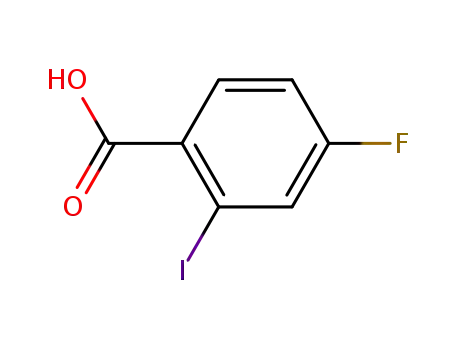 Molecular Structure of 56096-89-0 (4-FLUORO-2-IODOBENZOIC ACID)