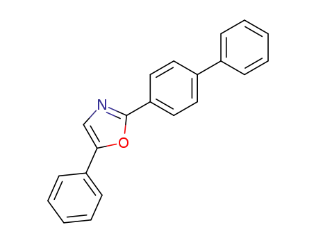 Molecular Structure of 852-37-9 (2-(4-BIPHENYL)-5-PHENYLOXAZOLE  98)