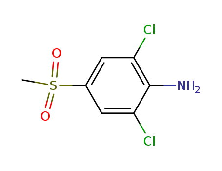Molecular Structure of 80866-96-2 (2,6-dichloro-4-mesylaniline)