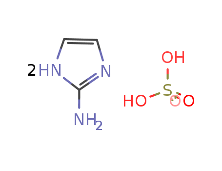 1450-93-7,2-Aminoimidazole hemisulfate,Bis(2-amino-1H-imidazole) sulphate;1H-imidazol-2-amine; sulfuric acid;2-Aminoimidazole sulphate;
