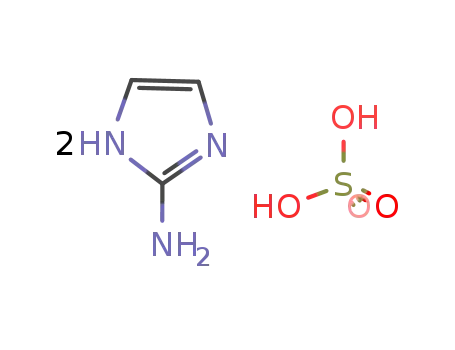 Molecular Structure of 1450-93-7 (2-Aminoimidazole hemisulfate)