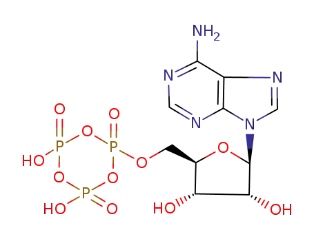Molecular Structure of 53355-60-5 (cyclic adenosine-5'-trimetaphosphate)
