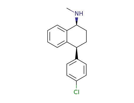 Molecular Structure of 91797-63-6 (cis-(1S,4S)-N-methyl-(4-chlorophenyl)-1,2,3,4-tetrahydro-1-naphtalenamine)