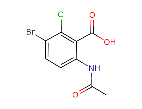 125328-77-0,6-acetamido-3-bromo-2-chloro-benzoic acid,