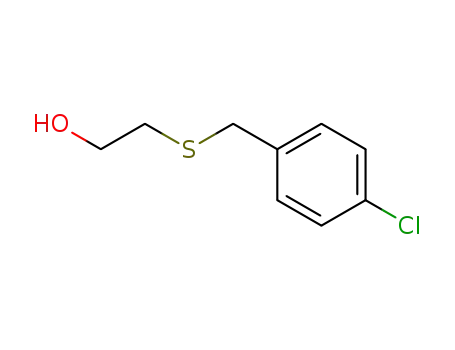 Molecular Structure of 71501-40-1 (Ethanol,2-[[(4-chlorophenyl)methyl]thio]-)