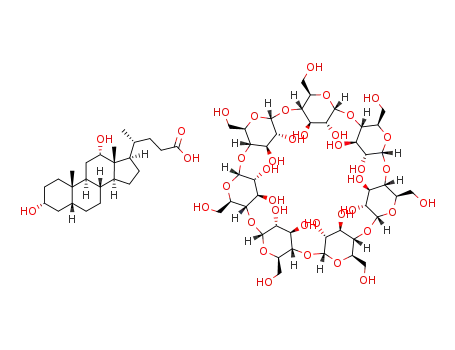 Molecular Structure of 37777-96-1 (C<sub>24</sub>H<sub>40</sub>O<sub>4</sub>*C<sub>42</sub>H<sub>70</sub>O<sub>35</sub>)