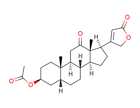 3β-Acetoxy-12-oxo-5β,14α-card-20(22)-enolid