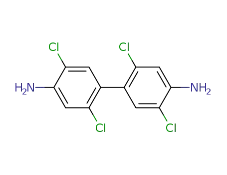 Molecular Structure of 15721-02-5 (2,2',5,5'-Tetrachlorobenzidine)
