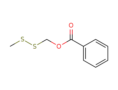 Molecular Structure of 89024-29-3 (Methanol, (methyldithio)-, benzoate)