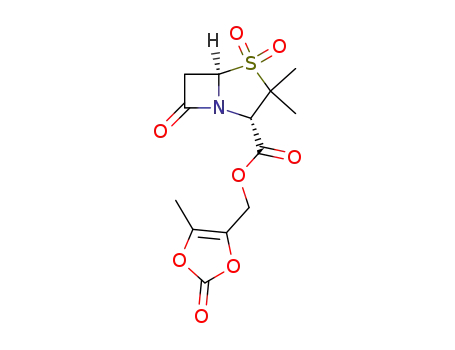 Molecular Structure of 85871-31-4 ((5-methyl-2-oxo-1,3-dioxol-4-yl)methyl penicillanate 1,1-dioxide)