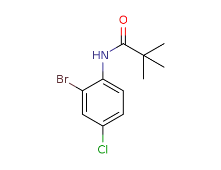 Molecular Structure of 195372-65-7 (N-(2-bromo-4-chlorophenyl)pivalamide)