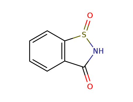 Molecular Structure of 14599-38-3 (1,2-Benzisothiazol-3(2H)-one, 1-oxide)