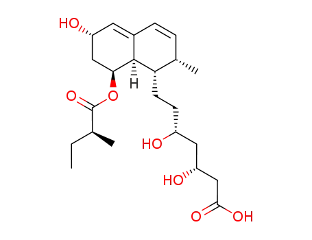 Molecular Structure of 81093-37-0 (Pravastatin)