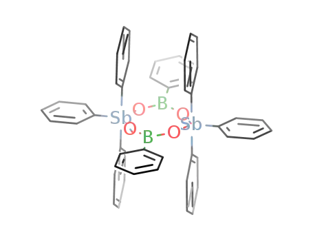 Molecular Structure of 244109-23-7 (Sb<sub>2</sub>O<sub>4</sub>B<sub>2</sub>(C<sub>6</sub>H<sub>5</sub>)8)