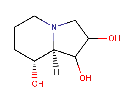 Molecular Structure of 262282-77-9 ((8R,8aR)-Octahydro-indolizine-1,2,8-triol)