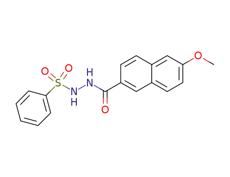 <i>N</i>-benzenesulfonyl-<i>N</i>'-(6-methoxy-[2]naphthoyl)-hydrazine