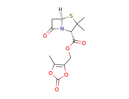 Molecular Structure of 85871-33-6 ((5-methyl-2-oxo-1,3-dioxol-4-yl)methyl penicillanate)