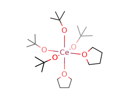 Molecular Structure of 122423-58-9 (Ce(OCMe<sub>3</sub>)4(THF)2)