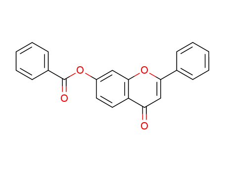 Molecular Structure of 39103-37-2 (4H-1-Benzopyran-4-one, 7-(benzoyloxy)-2-phenyl-)