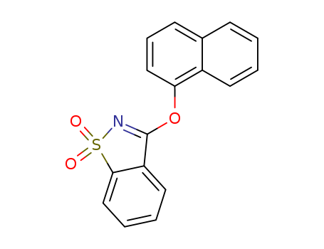 1,2-Benzisothiazole, 3-(1-naphthalenyloxy)-, 1,1-dioxide