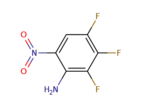 Molecular Structure of 148416-38-0 (2,3,4-Trifluoro-6-nitroaniline)