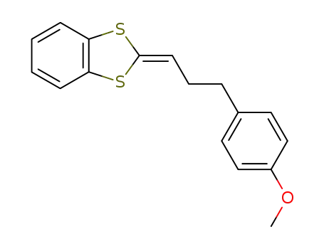 Molecular Structure of 87543-11-1 (1-<4,4-(1,2-Benzenediyldithio)but-3-enyl>-4-methoxybenzene)
