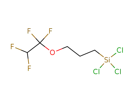 Molecular Structure of 756-76-3 (trichloro[3-(1,1,2,2-tetrafluoroethoxy)propyl]silane)