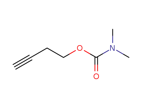 Molecular Structure of 161946-18-5 (Carbamic acid, dimethyl-, 3-butynyl ester)