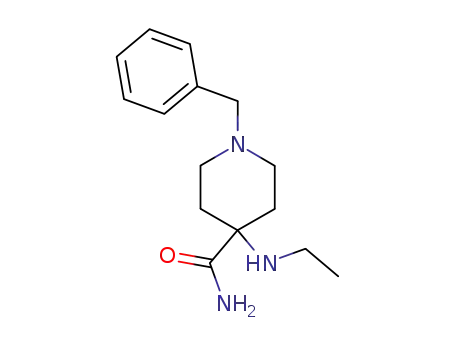 Molecular Structure of 1027-91-4 (1-benzyl-4-(ethylamino)piperidine-4-carboxamide)