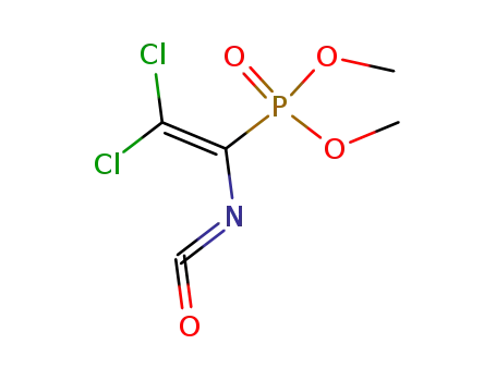 Molecular Structure of 85978-66-1 (2,2-dichloro-1-(dimethoxyphosphinyl)vinyl isocyanate)