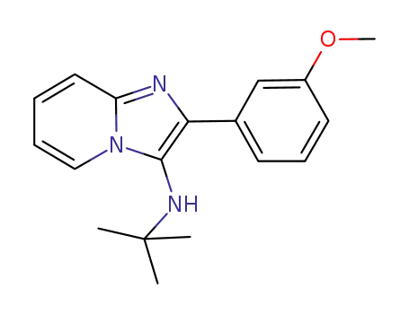 Molecular Structure of 857671-17-1 (N-tert-butyl-2-(3-methoxyphenyl)imidazo[1,2-a]pyridin-3-amine)