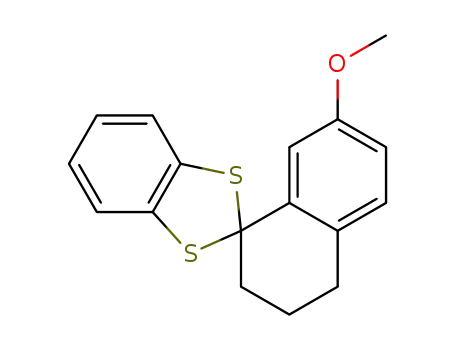Molecular Structure of 87543-05-3 (1,1-(1,2-Benzenediyldithio)-7-methoxy-1,2,3,4-tetrahydronaphthalene)