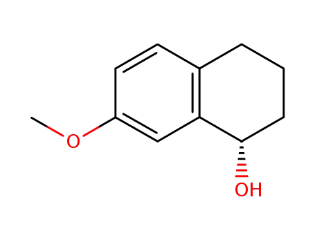 Molecular Structure of 182965-69-1 ((+)-(S)-7-Methoxy-1-tetralol)