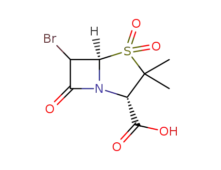 Molecular Structure of 810692-15-0 (6-bromo-1,1-dioxopenicillanic acid)