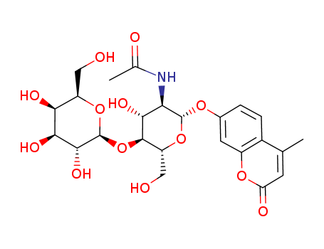 2H-1-Benzopyran-2-one,7-[[2-(acetylamino)-2-deoxy-4-O-b-D-galactopyranosyl-b-D-glucopyranosyl]oxy]-4-methyl-