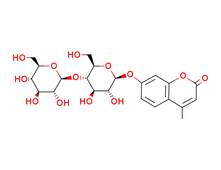 Molecular Structure of 72626-61-0 (4-METHYLUMBELLIFERYL-BETA-D-CELLOBIOPYRANOSIDE)