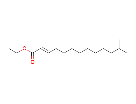 Molecular Structure of 157922-16-2 (ethyl E-12-methyltridec-2-enoate)