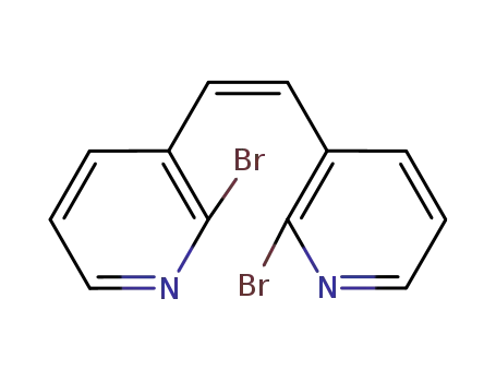 Molecular Structure of 942267-02-9 ((Z)-1,2-di(2-bromopyridin-3-yl)ethene)