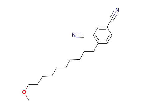 Molecular Structure of 1104380-73-5 (4-(10-methoxydecyl)-1,3-dicyanobenzene)