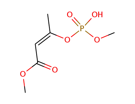 Molecular Structure of 15461-33-3 (2-Butenoic acid, 3-[(hydroxymethoxyphosphinyl)oxy]-, methyl ester, (Z)-)